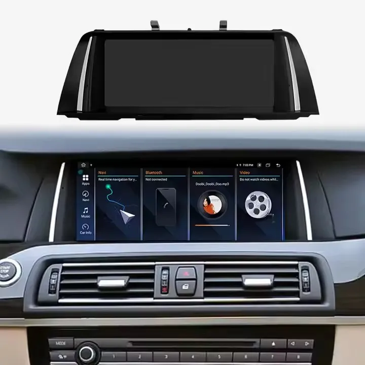 Сенсорный экран мультимедийный беспроводной Carplay Android Auto Linux для Bmw 5 серии E60 E61 2005-2010 Ccc CIC