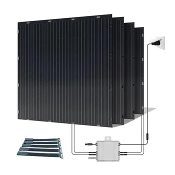 Германия balkonkraftwerk гибкий балкон панелей солнечных батарей 600w 800 Вт на сетке солнечной энергии системы для балкона с широким