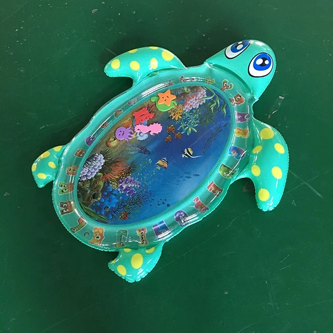 tummy time turtle shape baby water mat