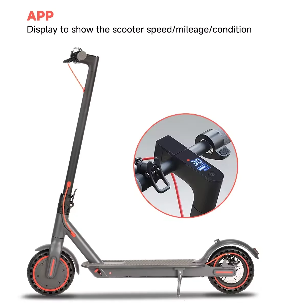 Wholesale European Warehouse 350W Urban Scooter for Adults 36V 10.4Ah Electric Scooters With App Control Foldable E Scooter