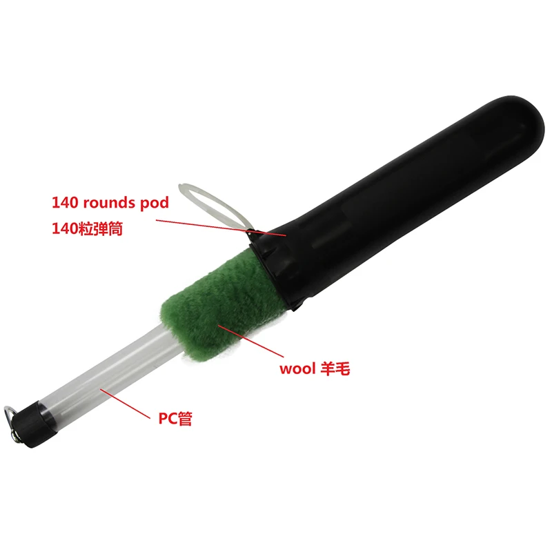 Wool Paintball Pod Swab - Clean the Pods out Quickly