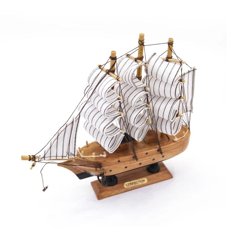 Tall Ship Miniature Marine Wood Maritime Boat Nautical Sailing Ship Home Desk Decoration Decor Crafts Wooden Boat Models