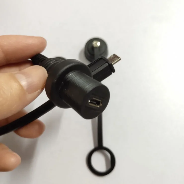 IP67 водонепроницаемый коннектор для кабеля 30 см 1m 3ft Micro-USB 5pin Мужской к женскому удлинитель кабеля