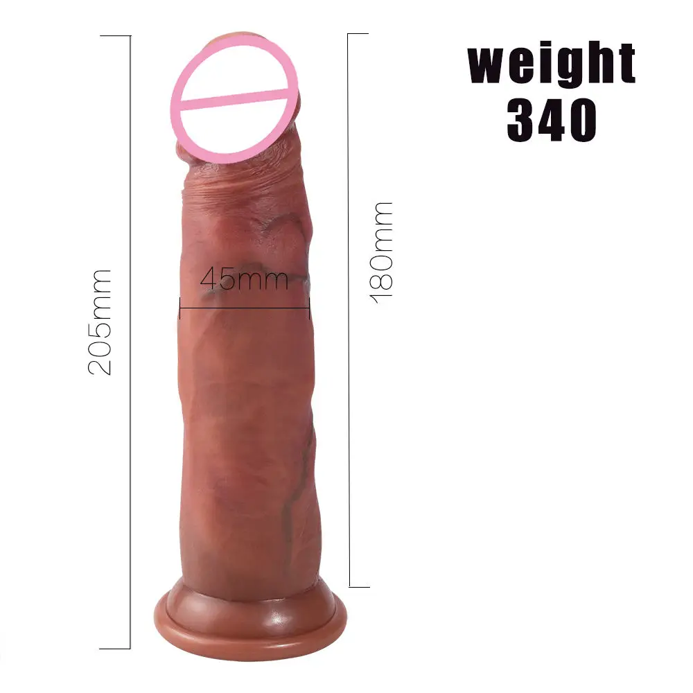 Rocket Raccoon Realistic Sliding Foreskin Penis Thick Silicone Dildo Suction Cup Masturbation Dick Sex Toys For Women Wholesale