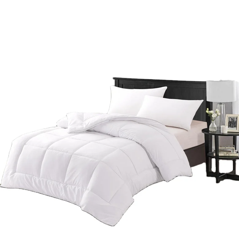 
All seasons White microfiber cotton Embossed Quilt Comforter Cover Quilted Bed Sheet 