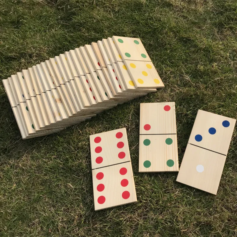 Outdoor Customized Game Giant Dominoes Set for Family Fun OEM Custom (28 PCS)