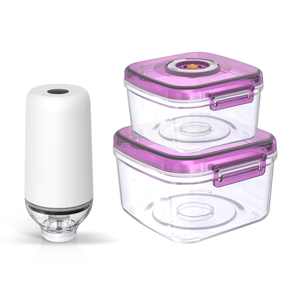 Micro USB 1500mAh Handheld Vacuum Food Sealer with 2 Cans