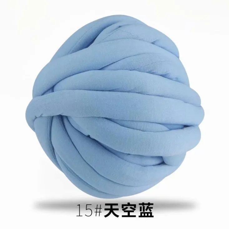 Моющаяся супер гигантская бархатная крупная полиэфирная трубчатая пряжа, трубчатая пряжа для ручного вязания, полиэфирная Наполняющая тесьма, объемная пряжа для вязания крючком