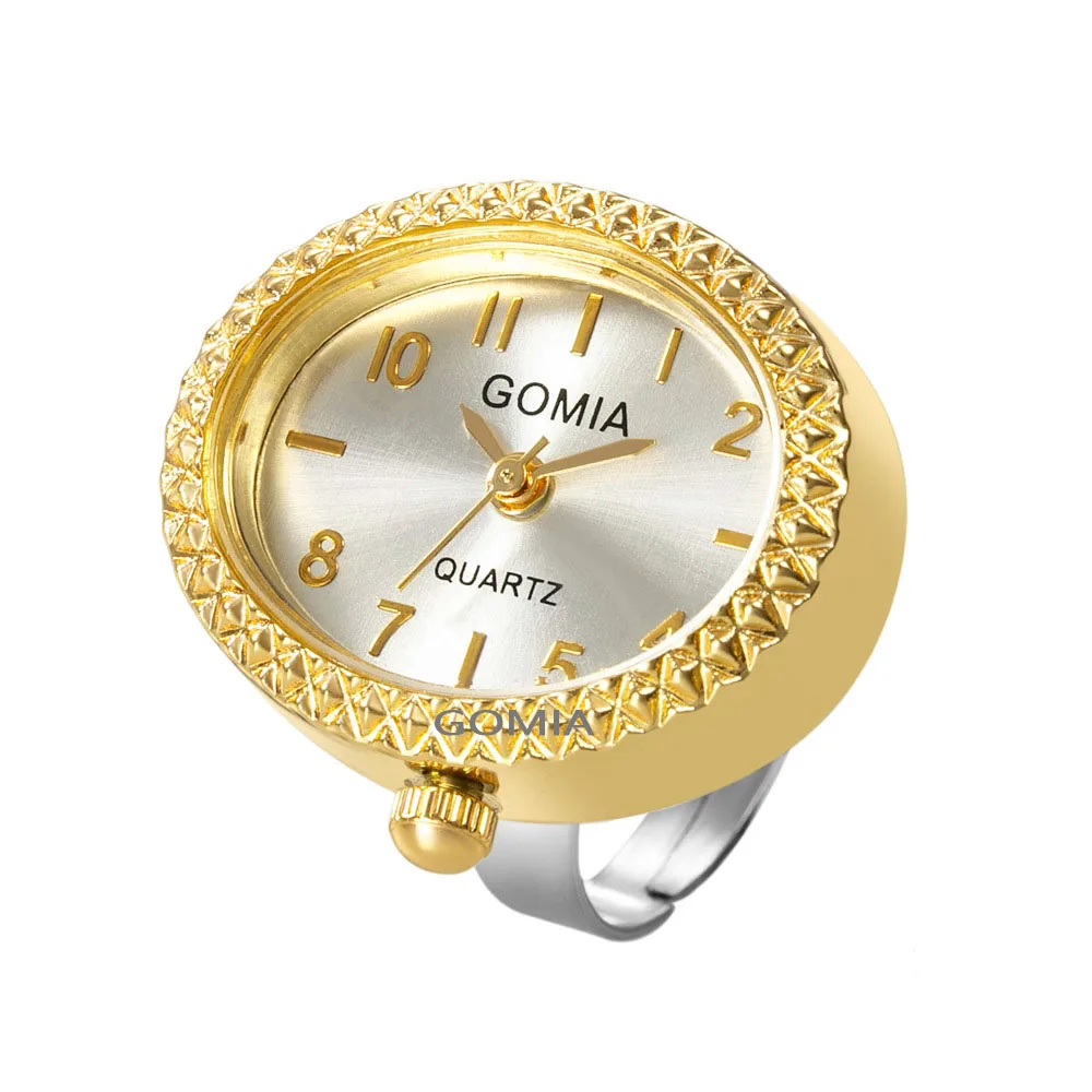Free Size Luxury Rings Quartz Watches Men Women Couple Ring Watch Ladies Fashion Clock relojes