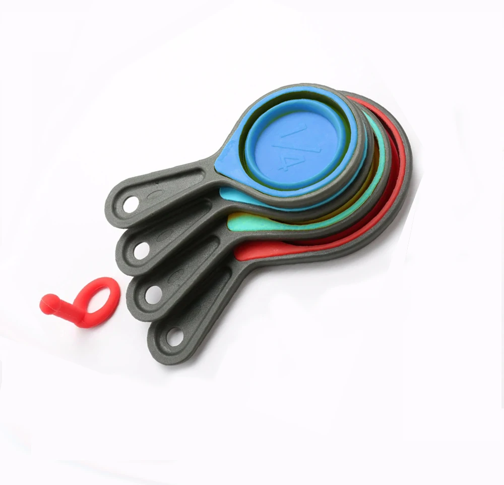  Hot Selling 100% Food Grade Collapsible Silicone Measuring Cups