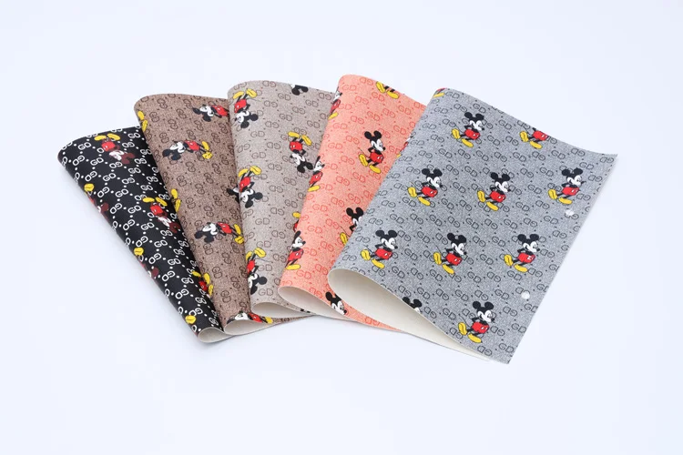 2022 China factory direct sale  synthetic leather fabric for women wallet bags