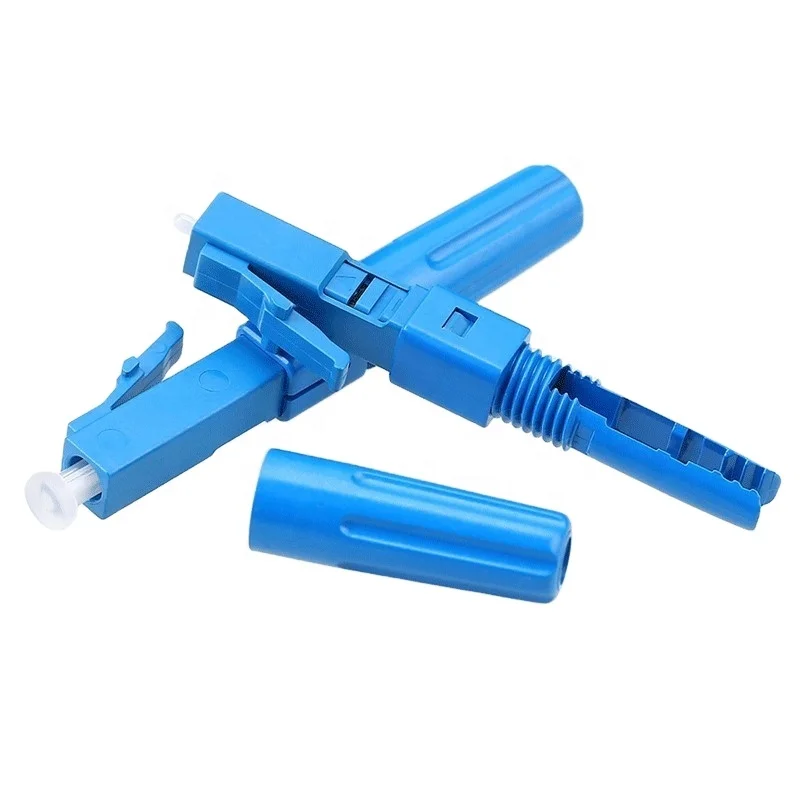 Durable Using FTTH Passive Components SM MM LC Connector for 0.9mm 2.0mm 3.0mm 2*3mm Cable LC UPC APC Fiber Optic Fast Connector