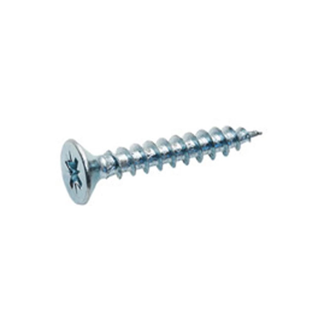 DIN7505  Yellow or white Zinc Countersunk  MDF furniture Chipboard Screw For Wood