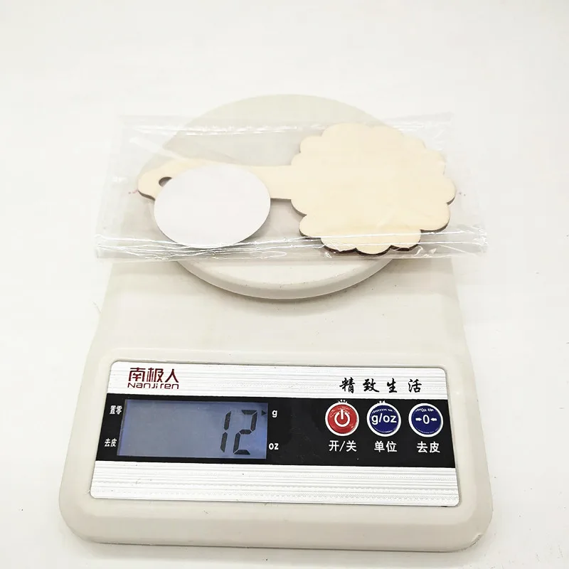 Wooden DIY Small Mirror Wooden Crafts Laser Cutting Wooden Chip Creative Decorative Mirror