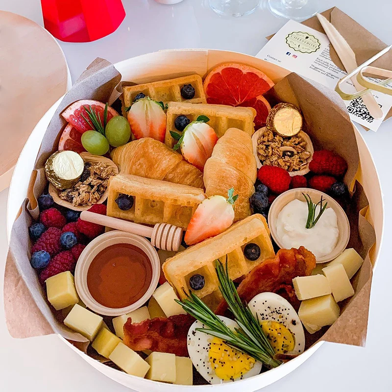 The Most Popular Charcuterie Grazing Packaging Box Crafted With Perfect Pairing Of Fruits Nuts Meat