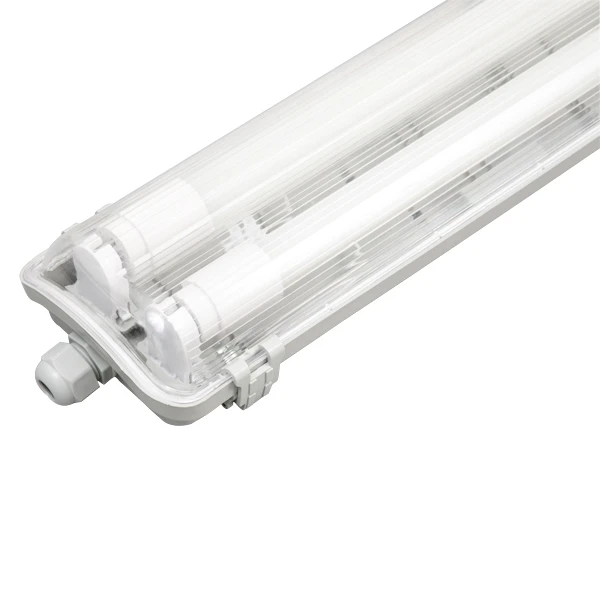
5Ft Unique Design Hot Sale Twin Ip65 Triproof Led Light Fixture Empty Housing For Led Tubes Without Gear Tray Low Price 