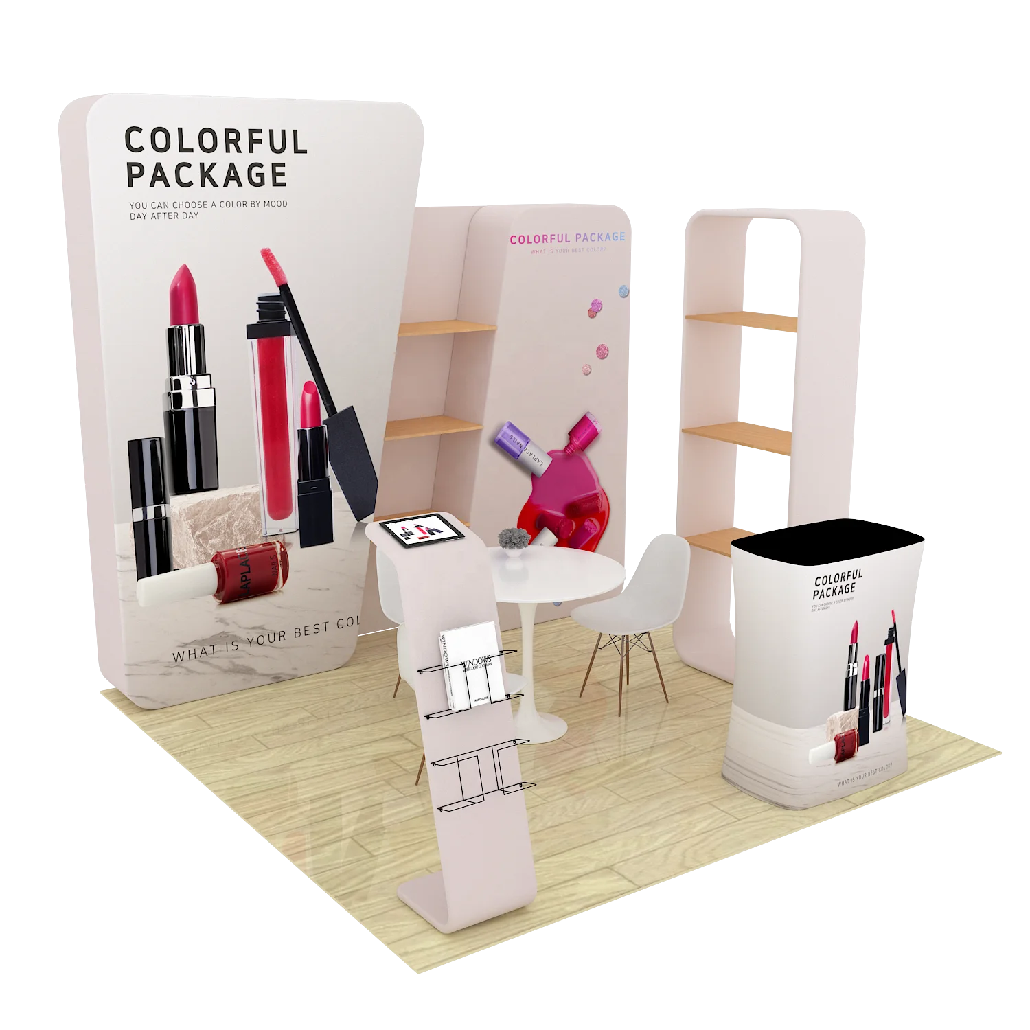 10ft custom trade show exhibition backdrop aluminum booth 3 x 3 stand booth