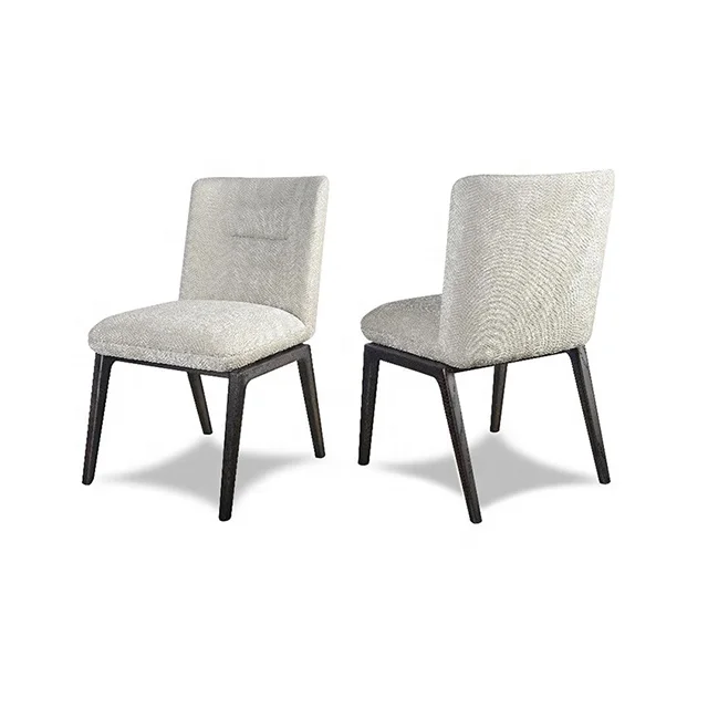 
Nordic Modern Minimalist Chic Home Wooden Furniture Fabric Dining Chair For Sale 