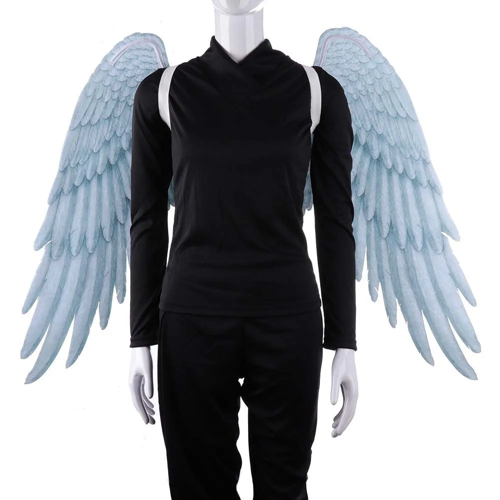 Angel Carnival Halloween Mardigras Oversized Black White Wings Costume Props Cross Border