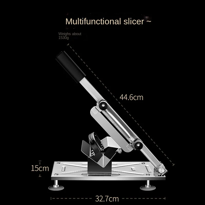 Household Manual Meat Cutter Slicer Small Portable Stainless Steel Lamb Slicing Machine