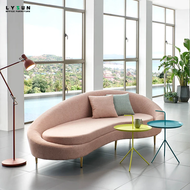 Design Modern Sofa For Hotel Lobby Hall Combination Office Furniture Fabric Cicrcle Sectional Couch Seating U Shape Sofa
