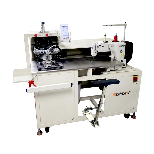 Hot sales SM-19P somax patter sewer pocket attaching sewing machine for denim  workwear heavy duty pocket setter