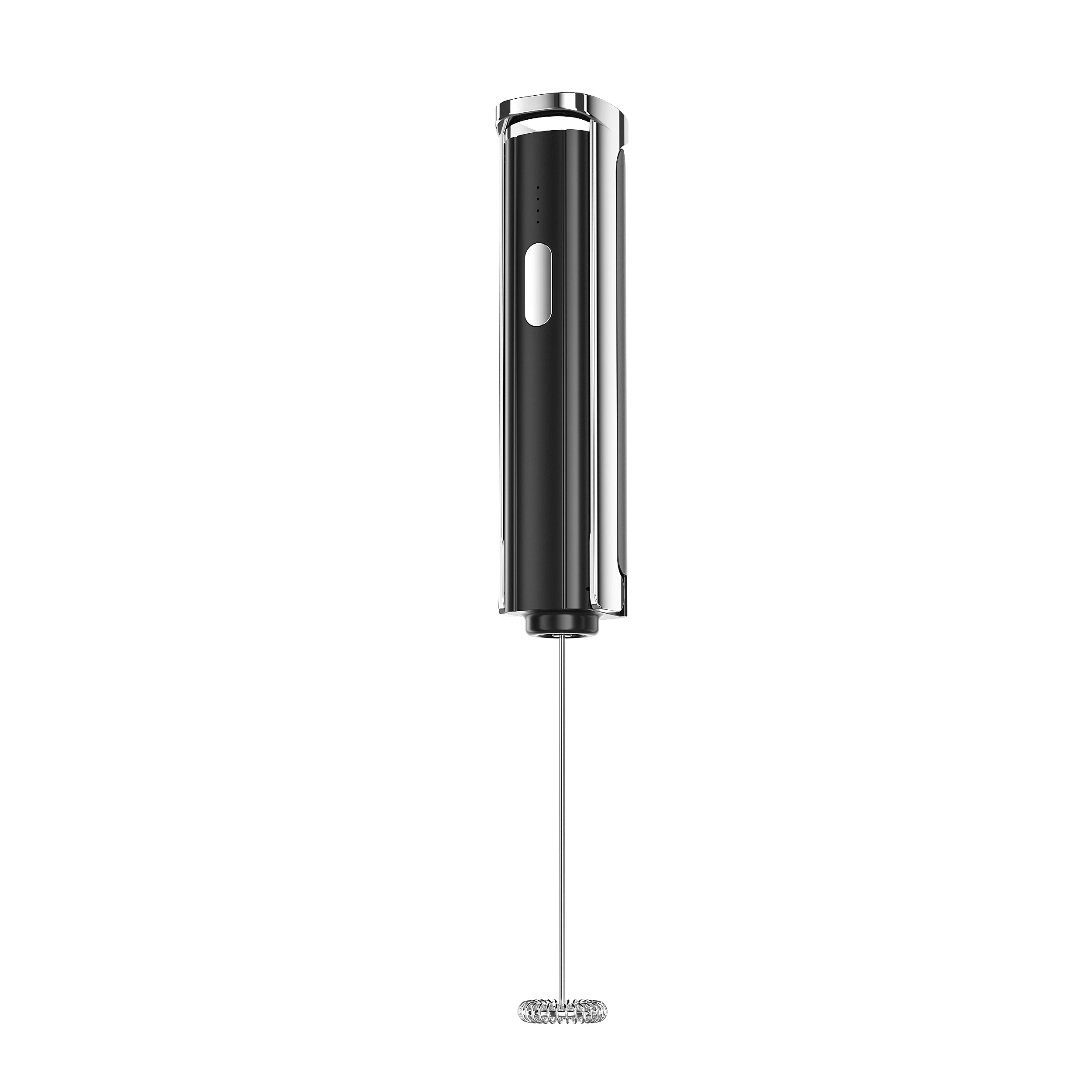 USB Mini Electric Milk Frother with Stand Folding Coffee Beater for Household & Car Use Battery Powered