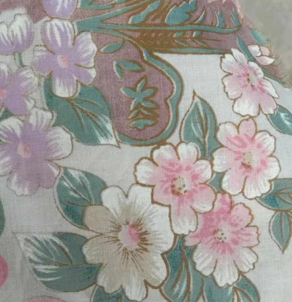 Interlining Shirt Cap Poly Cotton Printed Fabric Stock for Home Textile Bedding Garment Bag