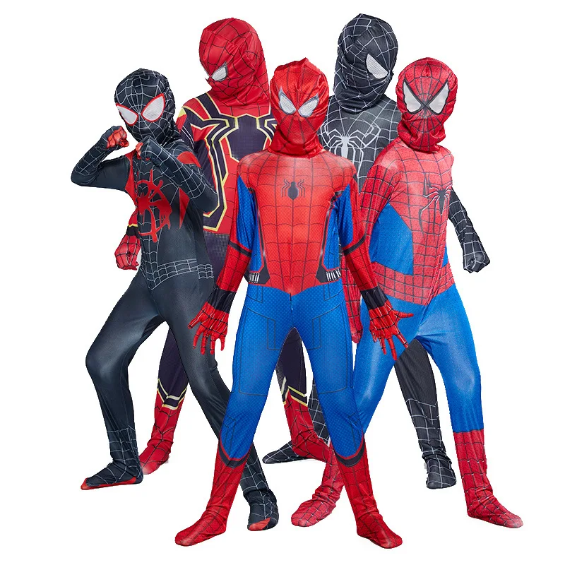 
Superhero Bodysuit Suit Kids Spider Man Far From Home Peter Parker Cosplay Costume Zentai Spiderman Jumpsuits Halloween Costume 