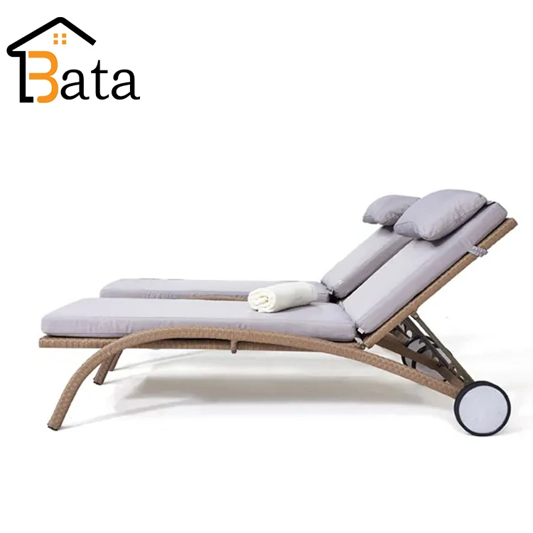 Wholesale Outdoor Waterproof Garden Patio Sunbed Swimming Pool Sun Beach Lounger