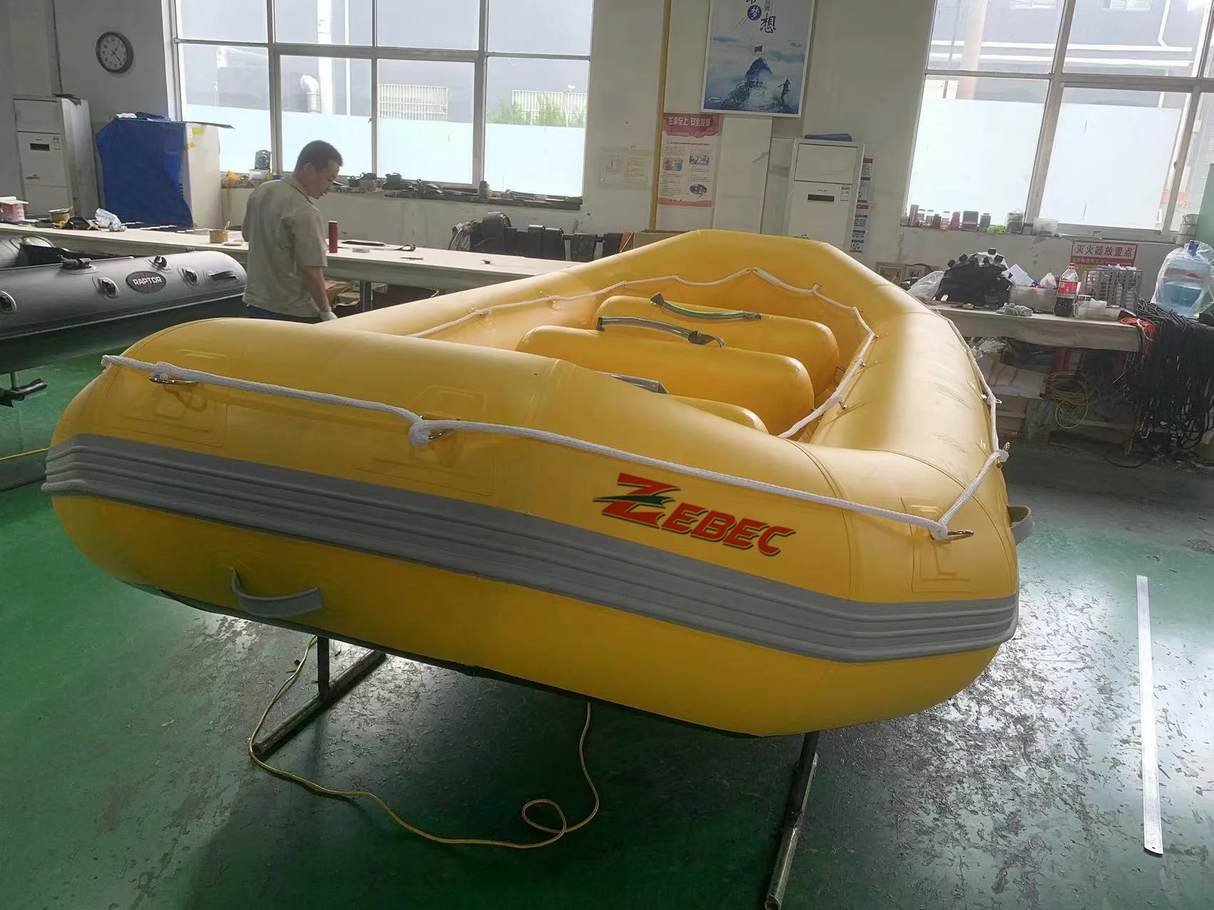 ZEBEC Raft White Water double layer Rubber robin River drifting  Whitewater 1.2mm pvc Rafting Boat