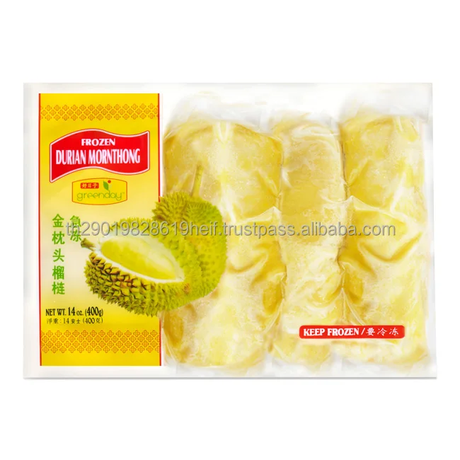 Mr. Number One Brand Frozen Durian Mornthong Seed 400 G Product Wholesale From Thailand