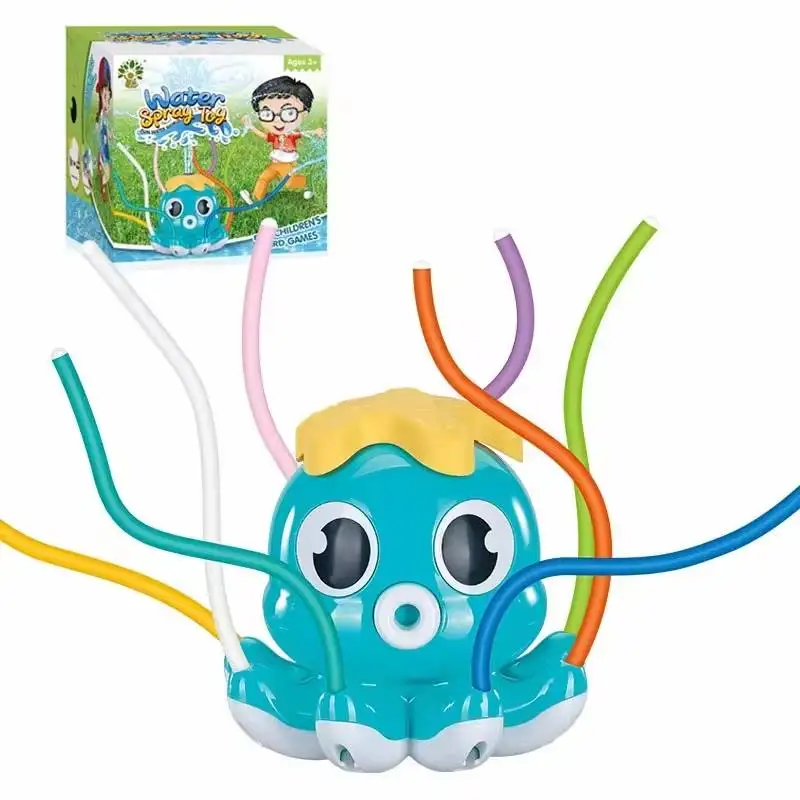 BGL New Outdoor Lawn Water Play Toys Spray Octopus Sprinkler Octopus Model Splashing Toy