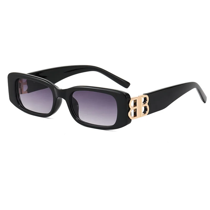 Fashion Designer 2021 Chic Eyewear Unique Vintage Outdoor Gafas Letter B Shades Custom OEM UV400 Cheap Unisex Shades Sunglasses