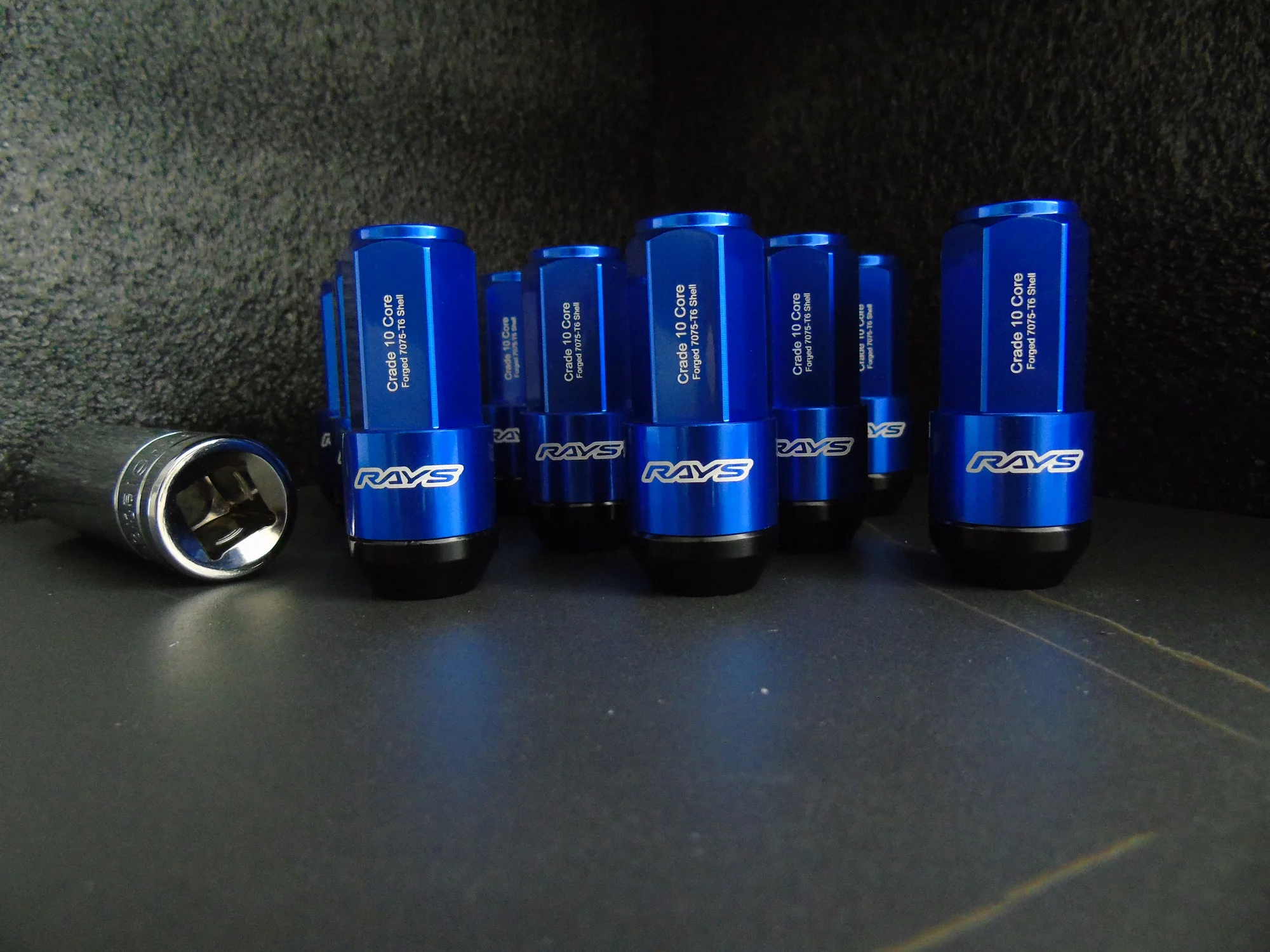 19HEX Rays Two-In-One Side Lock Nut Wheel Nut Lug Nut Length 58mm M12x1.5 M12x1.25 M14*1.5 With Alloy Aluminum+Iron