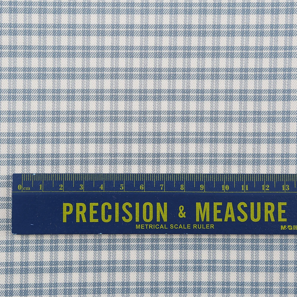 Professional Supply Women Casual Suits Shirts  Yarn Dyed Woven Fabric Plaid Spandex Dress Pattern Trousers Fabric