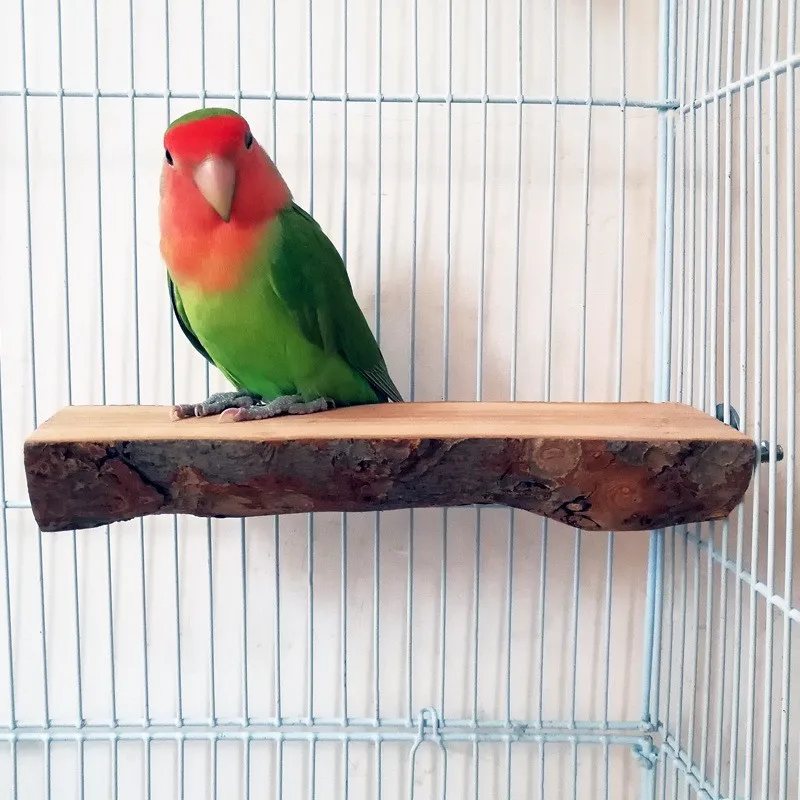 Wooden half-circle parrot jumping platform bird cage fixed bird parrot toy