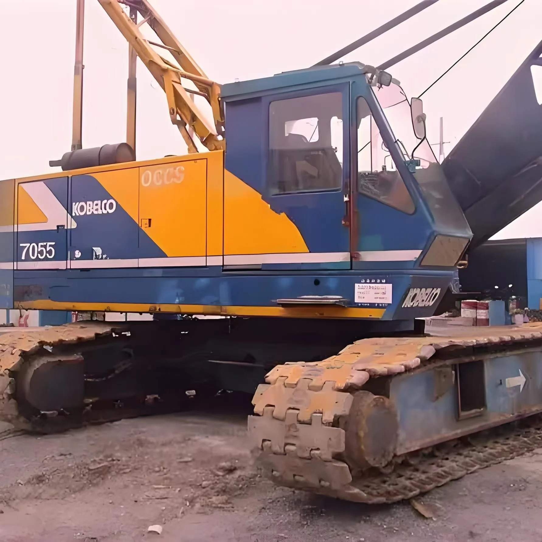 Оригинальный подержанный гусеничный кран kobelco 80 100 160 250 800 1000 тонн низкая цена для продажи в Китае