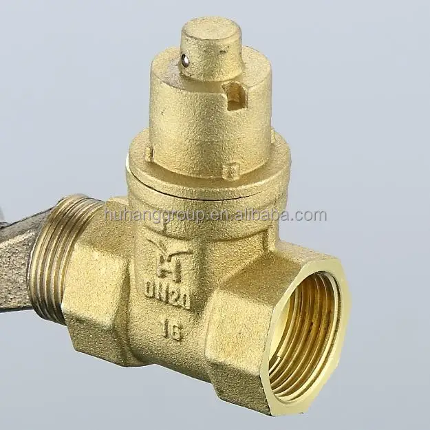 
Anti Theft Female Thread Water Brass GATE VALVE 