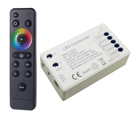 Poolux Wireless Remote Control pool light RGB Smart WIFI APP Tuya Led Controller 12-24V RF 2.4G Lighting Solution 3 Years OEM