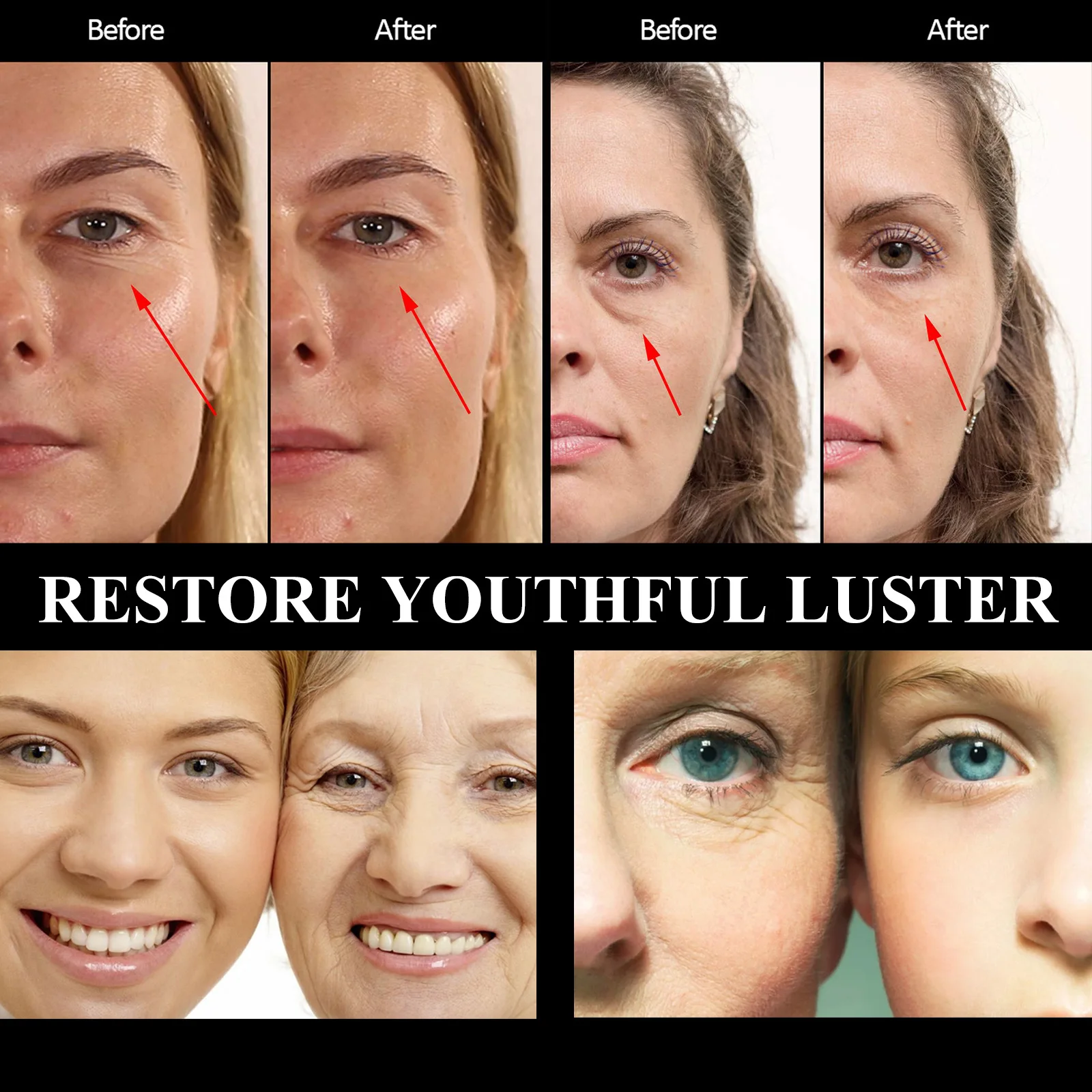 Snake venom peptide radiant moisturizing eye cream hydrating moisturizing lightening eye corner fine lines eye cream