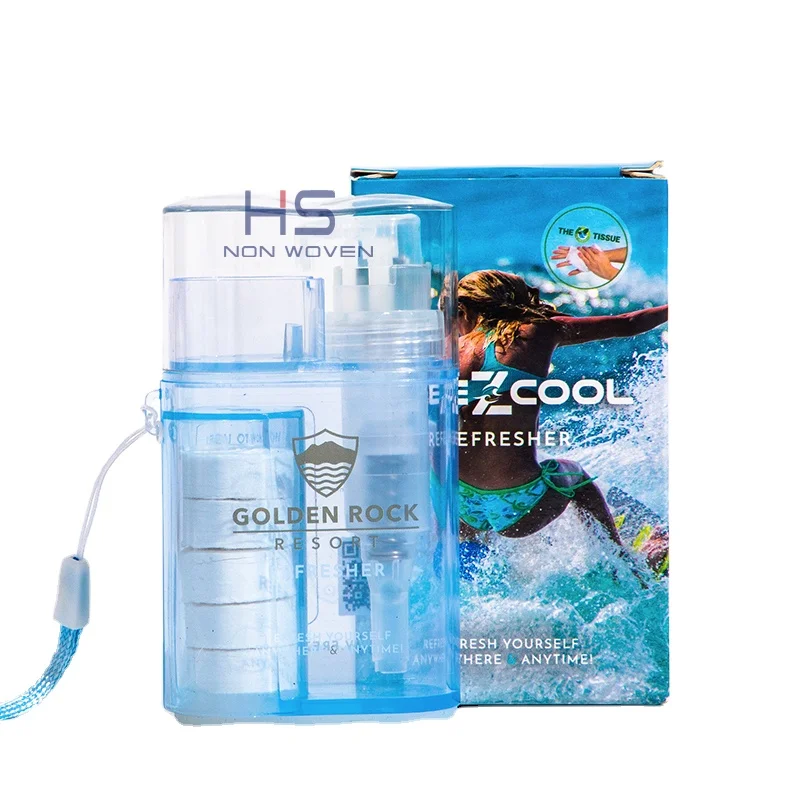 Hot sale biodegradable compressed facial towel Dispenser sport  Compressed cleaning towel