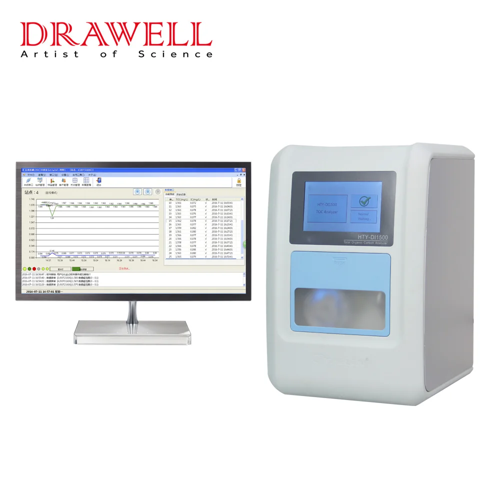 DW-DI1500 Purified Water Injection Water Carbon Test Total Organic Carbon Analyzer TOC Analyzer