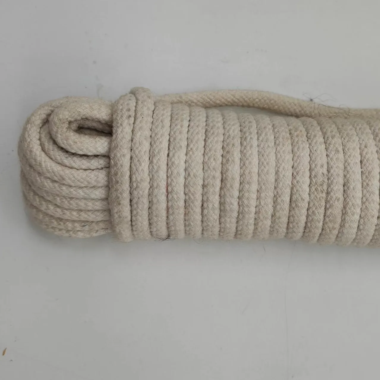 DIY woven tapestry with cotton core rope circular woven cotton rope 12 strands