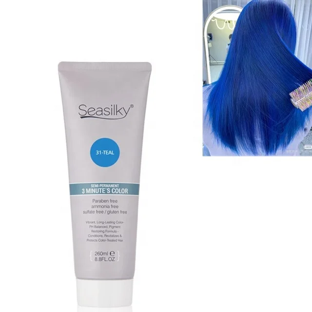 Factory Price Fashion Teal Hair Dye Semi-Permanent Hair Color Conditioner Without Harsh Chemical
