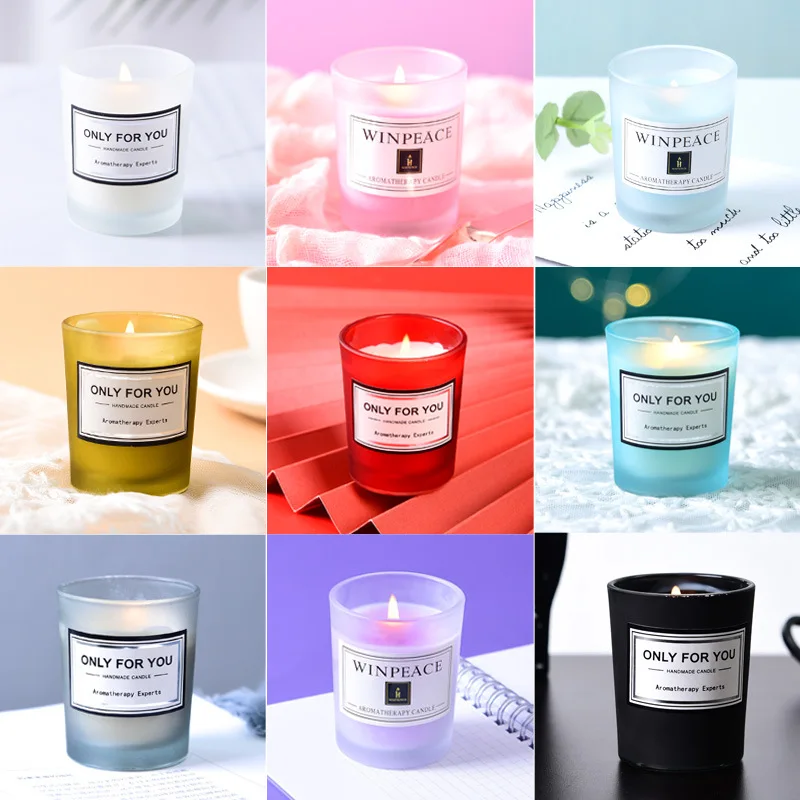 Wedding Baby Shower Birthday Easter Favors Return Gifts Romantic Transparent Glass Cup Smokeless Aromatherapy Scented Candle