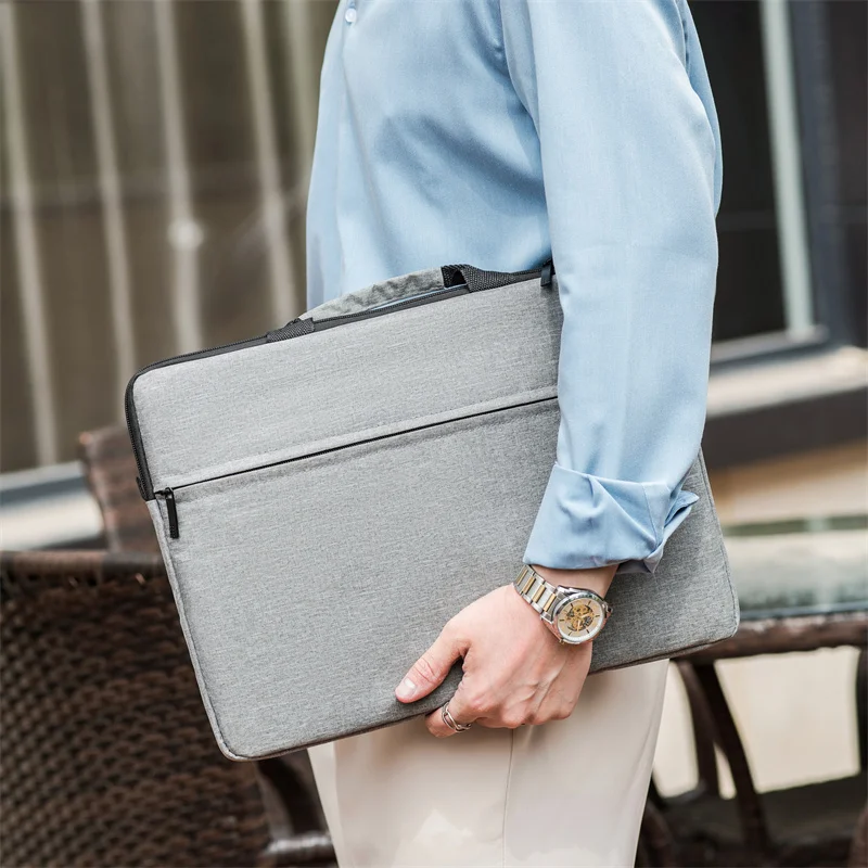 Classic Custom 15 Inch Portable Waterproof Laptop Bag for Men Women Computer Briefcase Sling Bag