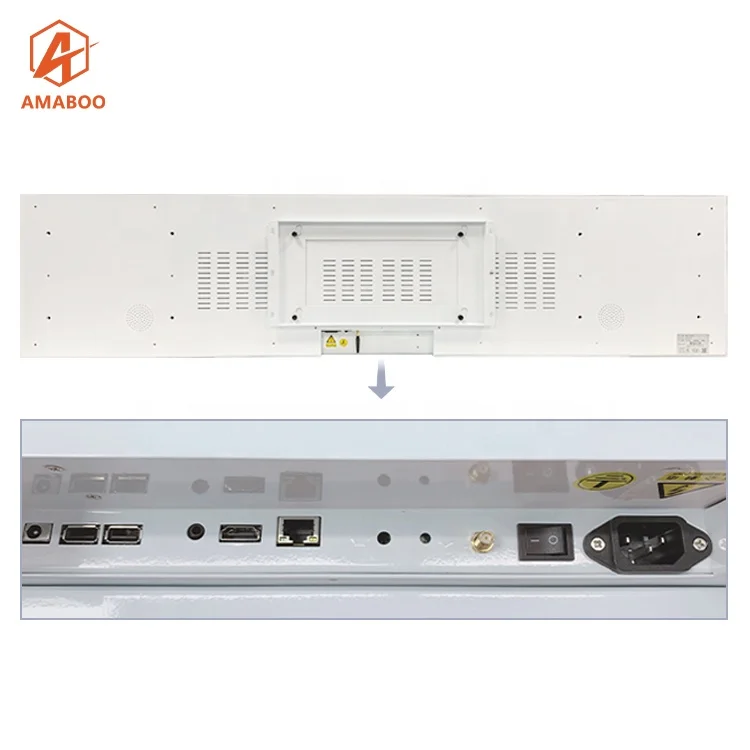 Smart Retail Digital Shelf Led Display Shelves Stretch Bar Type Lcd Display For Supermarket Shelf Edge