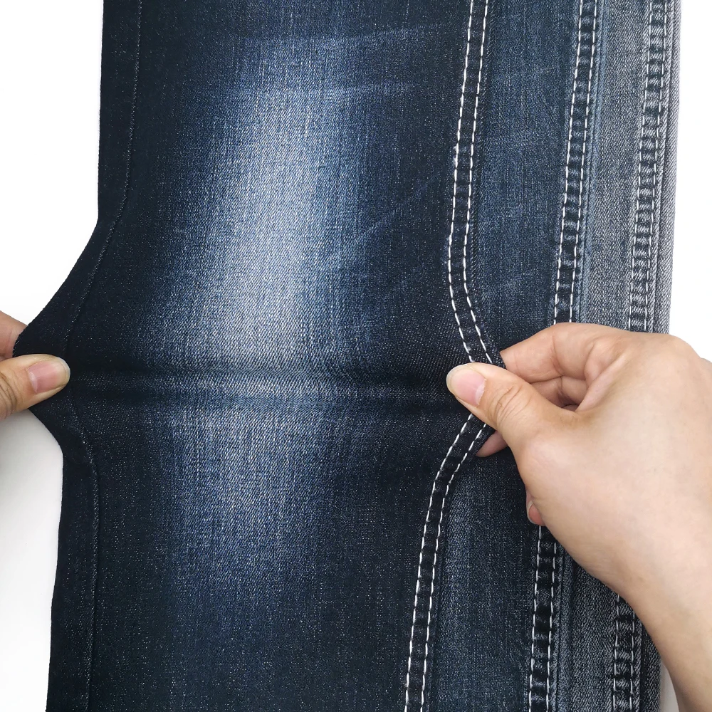 hot sale white denim pfd rfd denim fabric distressed jacquard denim fabric D53G1222