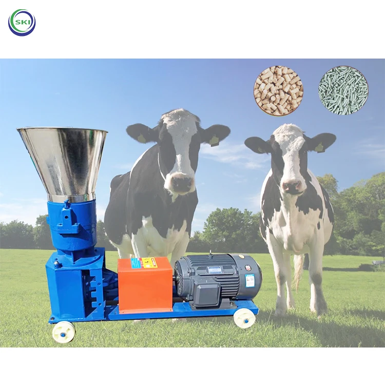 Live Stock Poultry Fish Feed Animal Pellet Machine Feed Pellet Making Machine Pelletizer Machine For Animal Feeds Heavy Duty